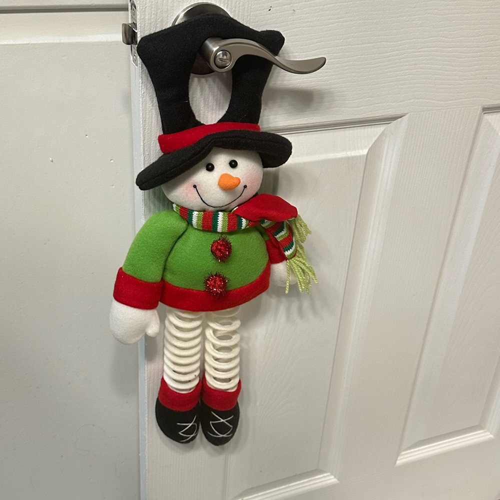 Home interiors  Snowman hanging Door knob
